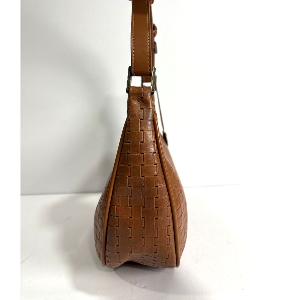 The Sak Women's Small Hobo Woven Leather Bag Brown Adjustable Strap NWT - Picture 7 of 9